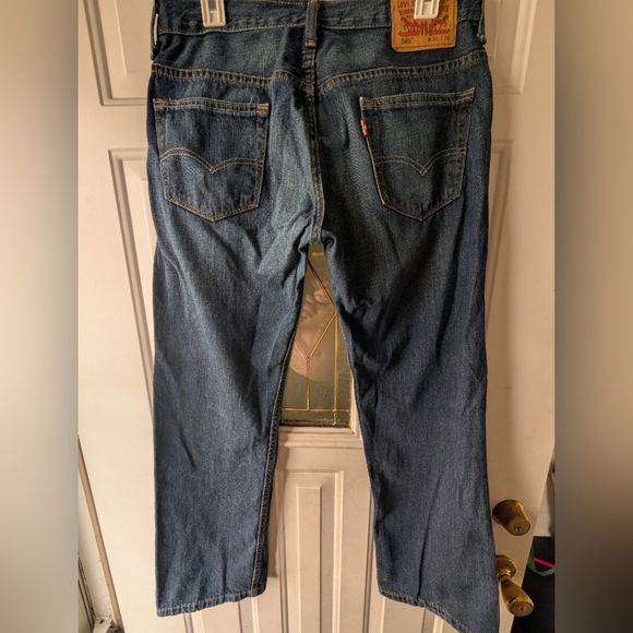 Levi's 569 Straight Leg Men's Blue Jeans W30 L30 - Picture 2 of 3